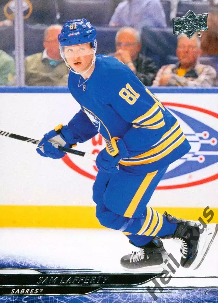 Хоккей. Карточка Sam Lafferty/Сэм Лафферти Buffalo Sabres/Баффало Сейбрз НХЛ/NHL