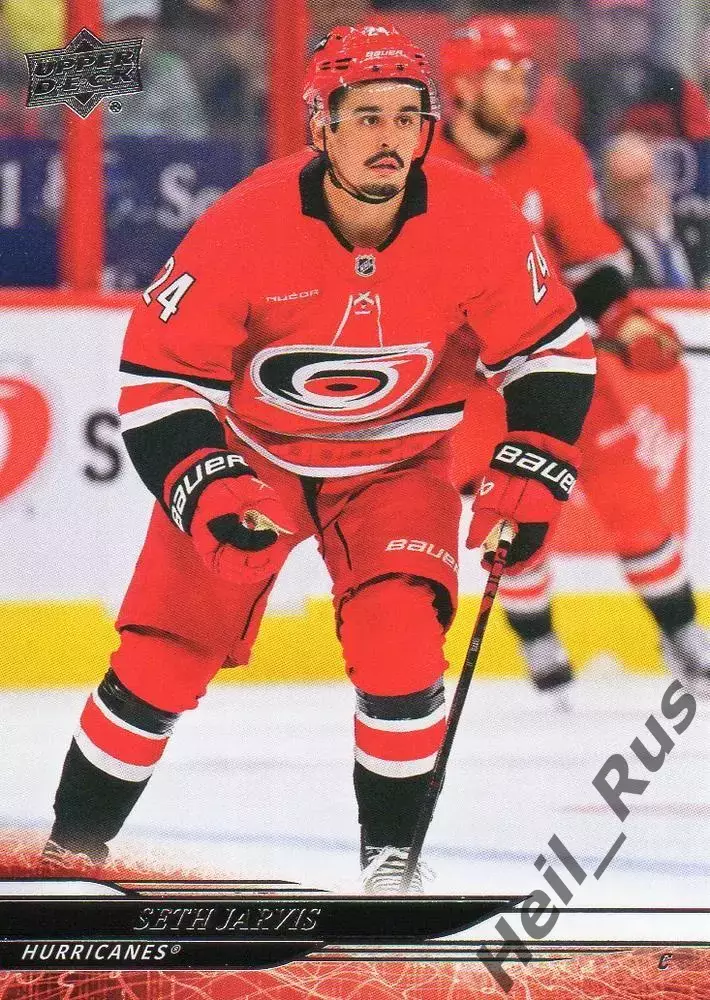 Карточка Seth Jarvis/Сет Джарвис Carolina Hurricanes/Каролина Харрикейнз NHL/НХЛ