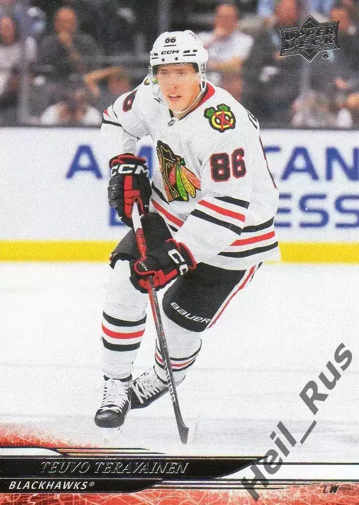 Карточка Teravainen/Теуво Терявяйнен Chicago Blackhawks/Чикаго Блэкхокс НХЛ/NHL