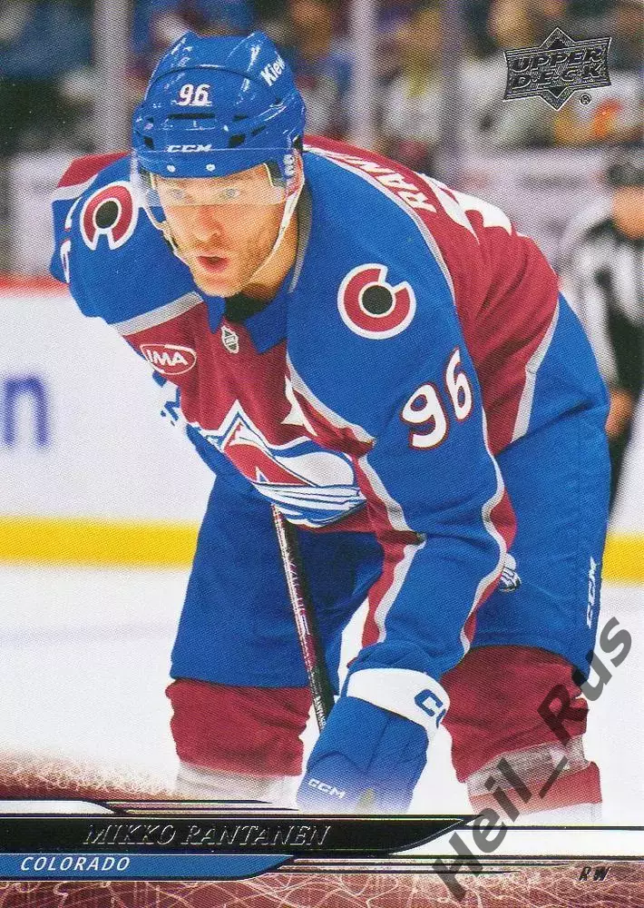 Карточка Rantanen/Микко Рантанен (Colorado Avalanche/Колорадо Эвеланш) NHL/НХЛ