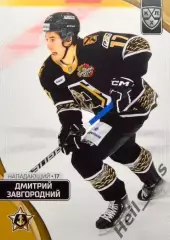 Хоккей. Карточка Дмитрий Завгородний Адмирал Владивосток КХЛ/KHL 2023/24 SeReal