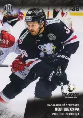 Хоккей. Карточка Пол Щехура (Трактор Челябинск) КХЛ/KHL сезон 2017/18 SeReal