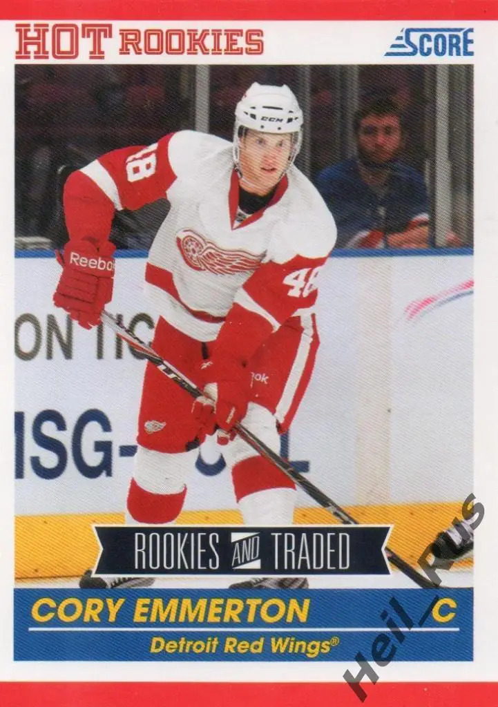 Хоккей Карточка Кори Эммертон Detroit Red Wings/Детройт, Сочи/Сибирь NHL/НХЛ/КХЛ