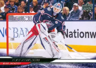Карточка Elvis Merzlikins/Элвис Мерзликин Columbus Blue Jackets/Коламбус NHL-НХЛ