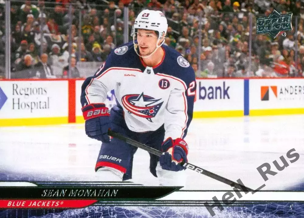 Хоккей. Карточка Sean Monahan/Шон Монахан Columbus Blue Jackets/Коламбус NHL/НХЛ