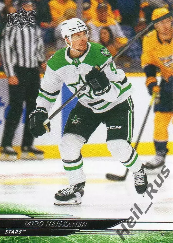 Хоккей. Карточка Miro Heiskanen/Миро Хейсканен Dallas Stars/Даллас Старз НХЛ-NHL