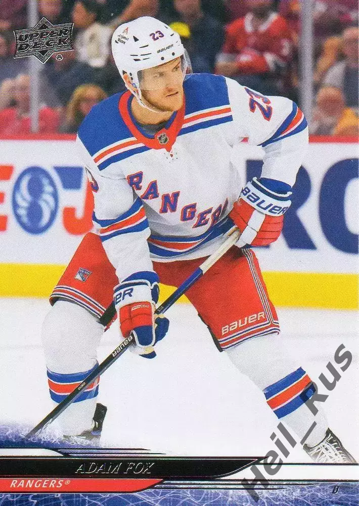 Хоккей Карточка Adam Fox/Адам Фокс New York Rangers/Нью-Йорк Рейнджерс НХЛ / NHL