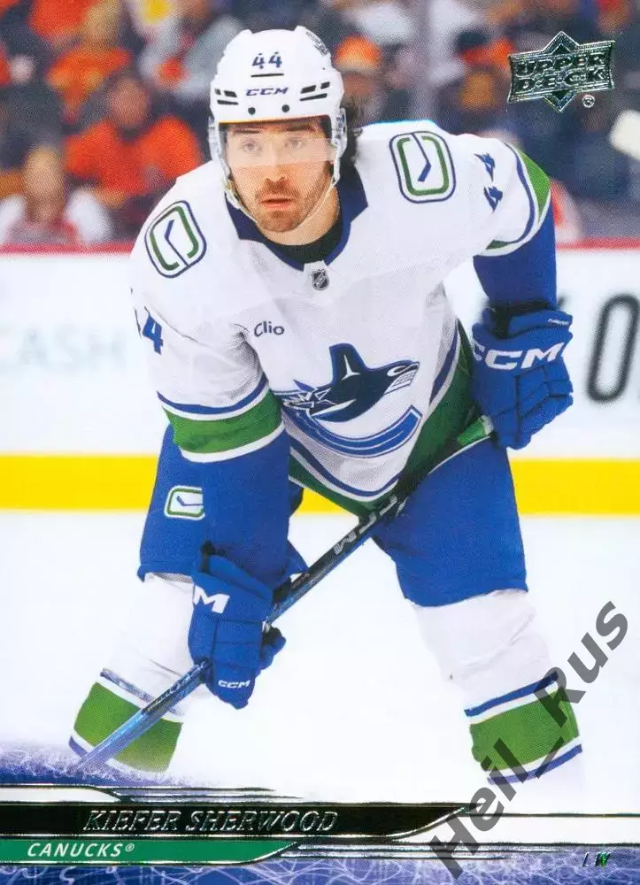 Карточка Kiefer Sherwood/Кифер Шервуд Vancouver Canucks/Ванкувер Кэнакс НХЛ/NHL