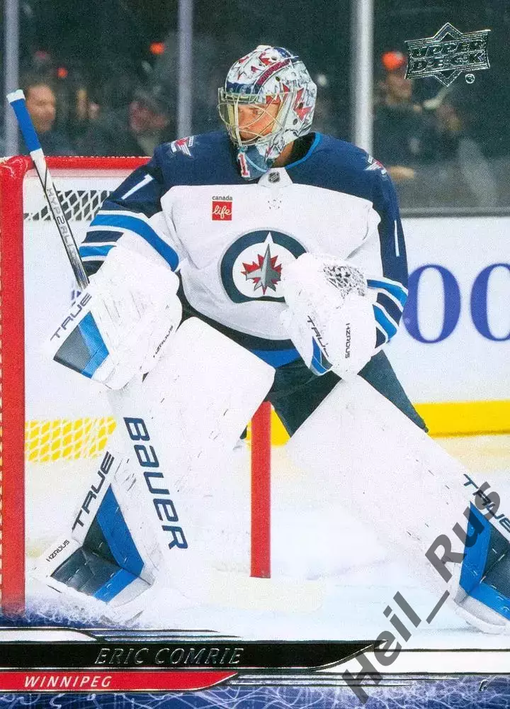 Хоккей. Карточка Eric Comrie/Эрик Комри (Winnipeg Jets/Виннипег Джетс) НХЛ/NHL