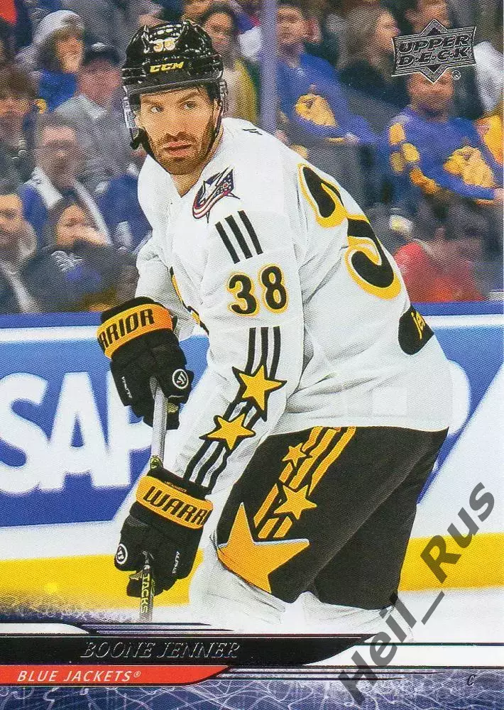 Хоккей; Карточка Boone Jenner/Бун Дженнер Columbus Blue Jackets/Коламбус NHL/НХЛ