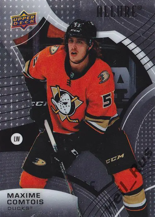 Хоккей. Карточка Максим Комтуа Anaheim Ducks/Анахайм Дакс, Динамо Москва НХЛ/КХЛ