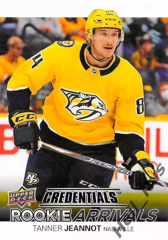 Хоккей Карточка Tanner Jeannot/Таннер Жанно Nashville Predators/Нэшвилл НХЛ/NHL