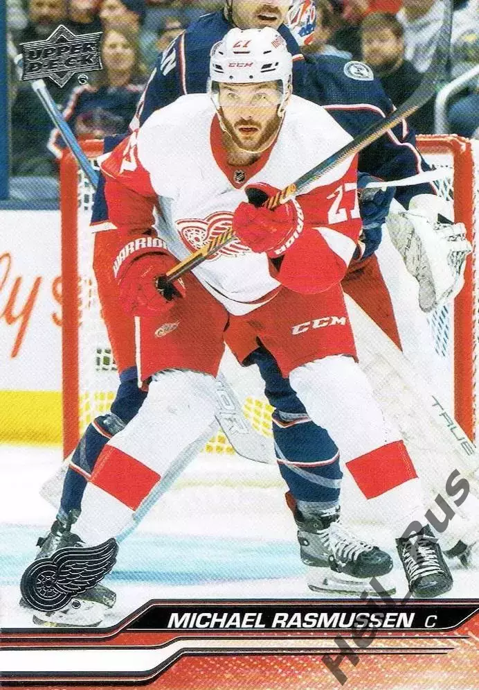 Карточка Michael Rasmussen / Майкл Расмуссен (Detroit Red Wings/Детройт) НХЛ/NHL