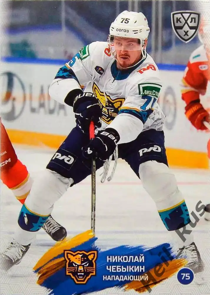 Хоккей. Карточка Николай Чебыкин (ХК Сочи) КХЛ/KHL сезон 2024/25 SeReal