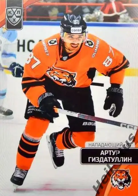 Хоккей. Карточка Артур Гиздатуллин (Амур Хабаровск) КХЛ/KHL сезон 2023/24 SeReal