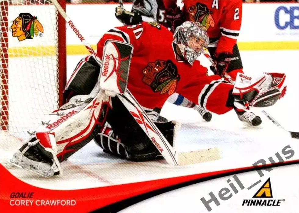 Карточка Corey Crawford/Кори Кроуфорд Chicago Blackhawks/Чикаго Блэкхокс НХЛ/NHL