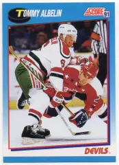 Карточка T. Albelin/Томми Альбелин (New Jersey Devils/Нью-Джерси Девилз) НХЛ/NHL