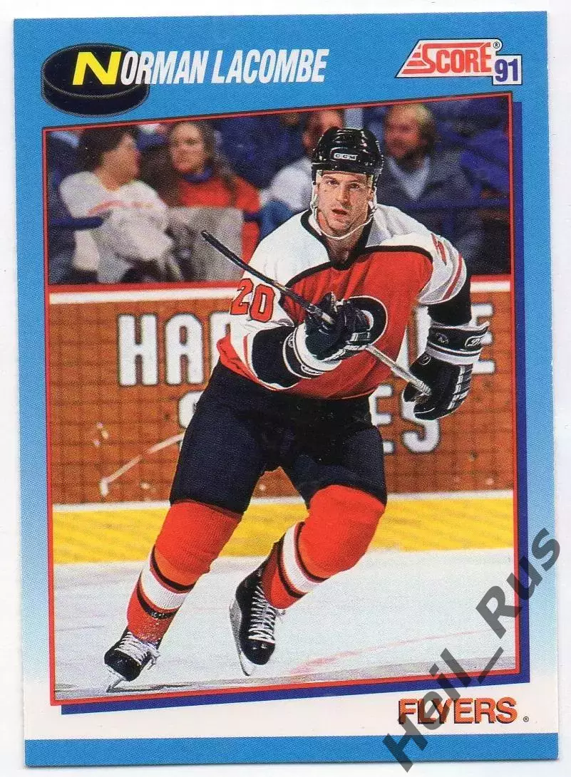 Карточка Lacombe/Норманд Лакомб Philadelphia Flyers/Филадельфия Флайерз НХЛ/NHL