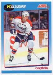 Карточка Ken Sabourin/Кен Сабурин Washington Capitals/Вашингтон Кэпиталз НХЛ/NHL