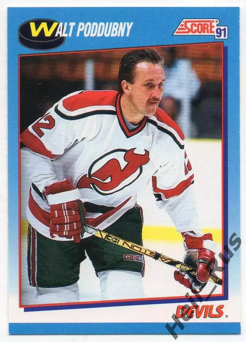 Карточка Poddubny/Уолт Поддубный (New Jersey Devils/Нью-Джерси Девилз) НХЛ/NHL