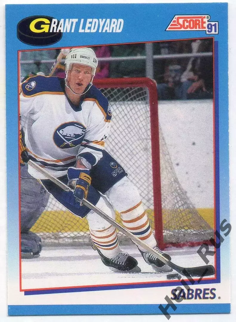 Карточка Grant Ledyard/Грант Ледьярд (Buffalo Sabres/Баффало Сейбрз) НХЛ/NHL
