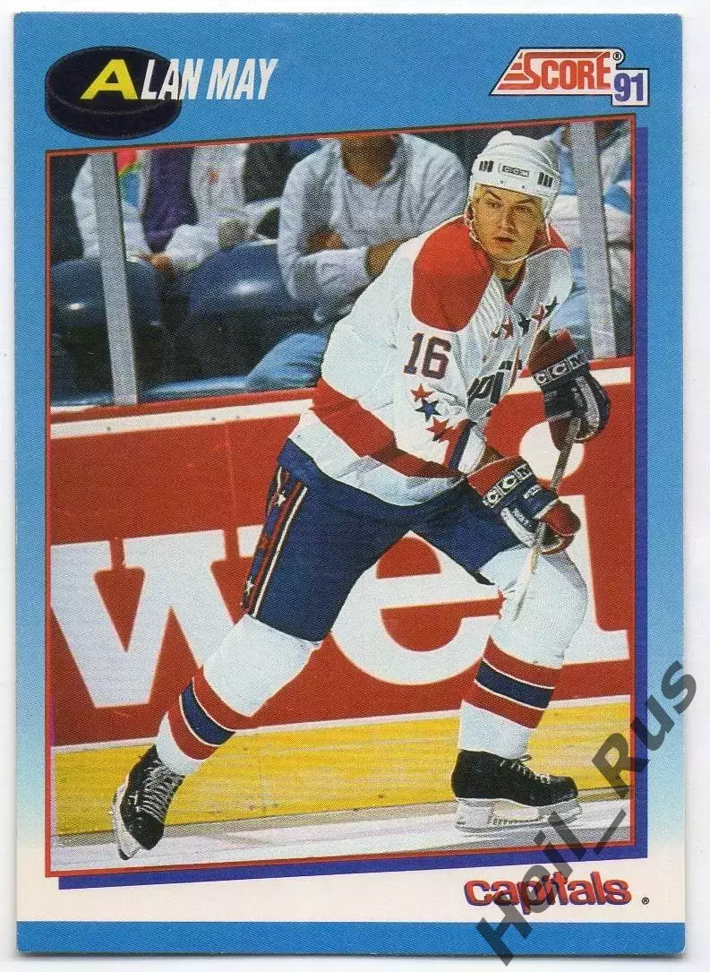 Хоккей Карточка Alan May/Алан Мэй Washington Capitals/Вашингтон Кэпиталз NHL/НХЛ
