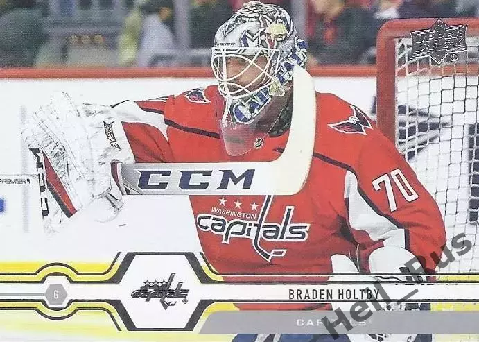 Карточка Holtby/Брэйден Холтби (Washington Capitals/Вашингтон Кэпиталз) НХЛ/NHL