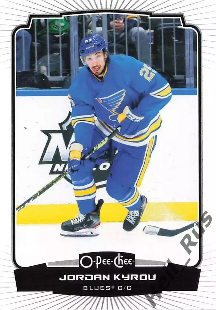 Хоккей Карточка Jordan Kyrou/Джордан Кайру St Louis Blues/Сент-Луис Блюз НХЛ-NHL