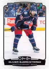 Хоккей. Карточка Оливер Бьоркстранд (Коламбус Блю Джекетс/Сиэтл Кракен) НХЛ/NHL