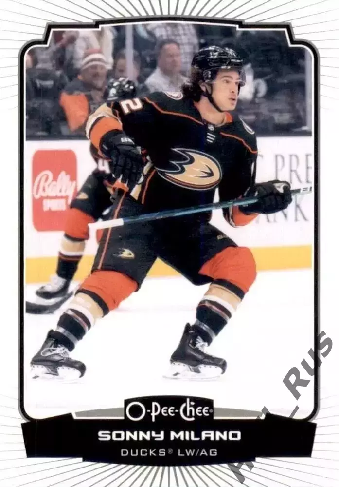 Хоккей Карточка Sonny Milano/Сонни Милано (Anaheim Ducks/Анахайм Дакс) НХЛ/NHL