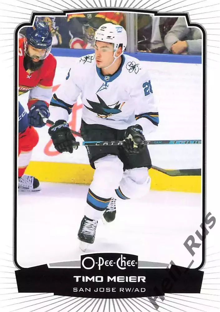 Хоккей Карточка Timo Meier / Тимо Майер (San Jose Sharks/Сан-Хосе Шаркс) НХЛ/NHL
