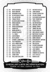 Хоккей. Карточка Checklist/Чеклист коллекции 2022-2023 O-Pee-Chee Hockey НХЛ/NHL