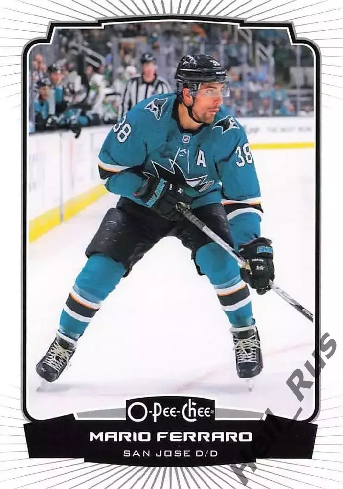 Карточка Mario Ferraro/Марио Ферраро (San Jose Sharks / Сан-Хосе Шаркс) НХЛ/NHL