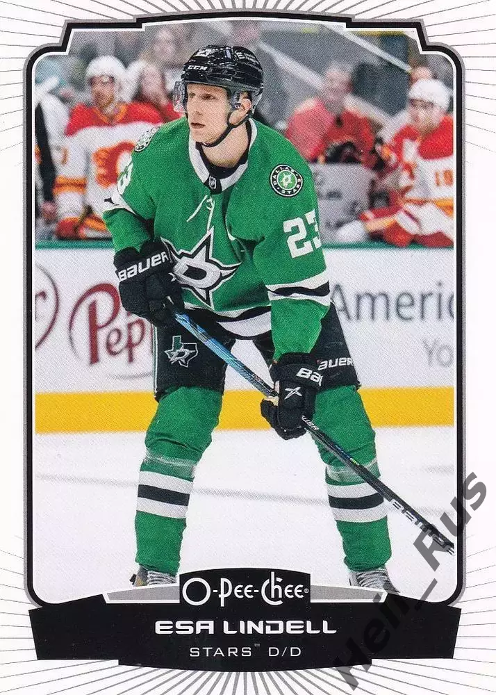 Хоккей. Карточка Esa Lindell / Эса Линделль (Dallas Stars/Даллас Старз) НХЛ/NHL