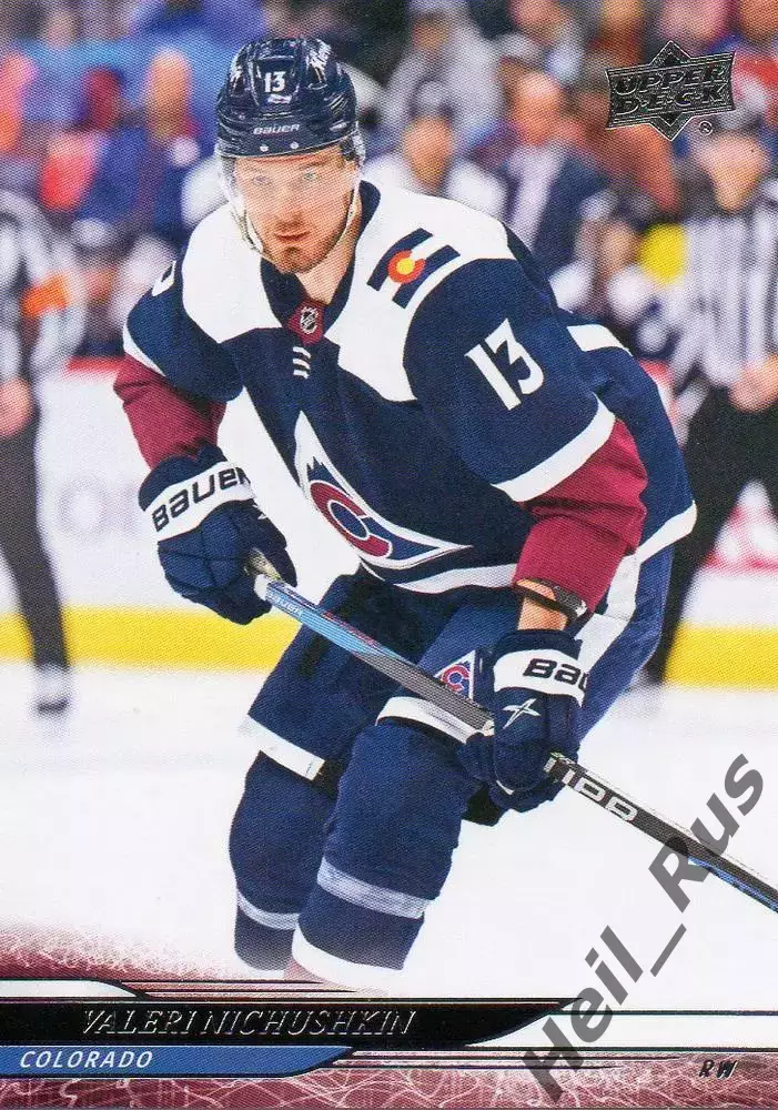 Карточка Валерий Ничушкин Colorado Avalanche/Колорадо, ЦСКА, Трактор НХЛ/NHL/КХЛ