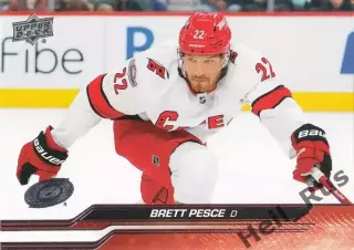 Хоккей. Карточка Brett Pesce/Бретт Пеше (Carolina Hurricanes/Каролина) НХЛ/NHL