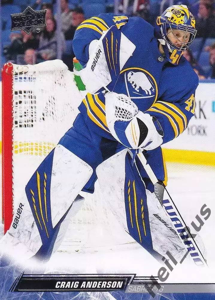 Карточка Craig Anderson/Крэйг Андерсон (Buffalo Sabres/Баффало Сейбрз) НХЛ/NHL