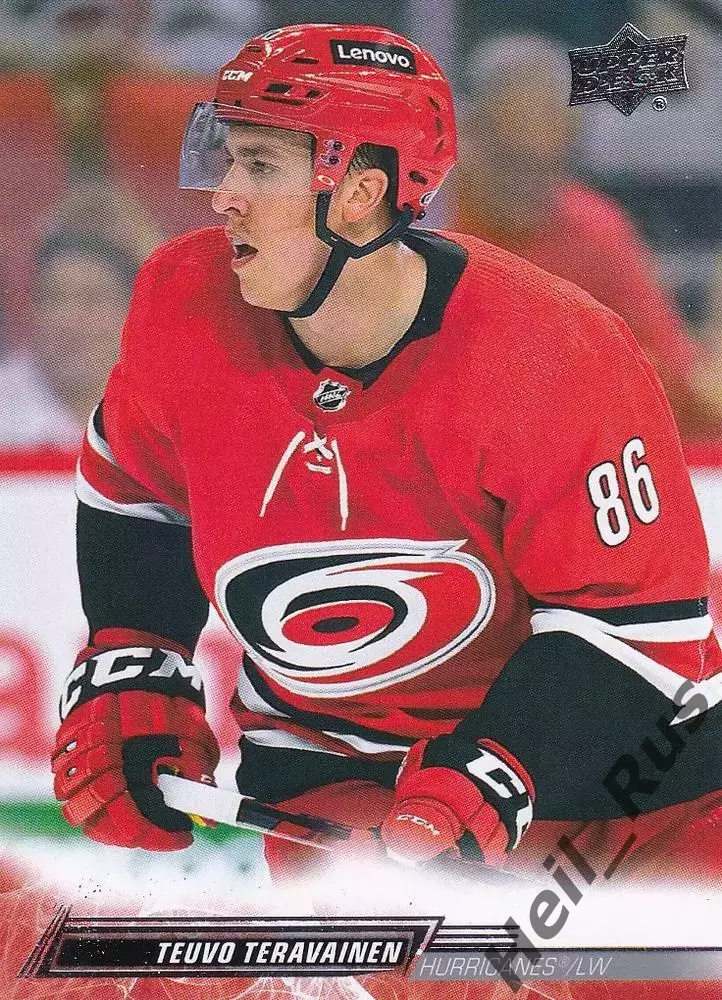 Карточка Teuvo Teravainen/Теуво Терявяйнен Carolina Hurricanes/Каролина НХЛ NHL