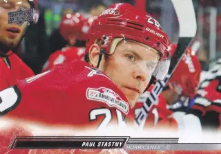 Хоккей. Карточка Paul Stastny/Пол Штястны (Carolina Hurricanes/Каролина) НХЛ/NHL