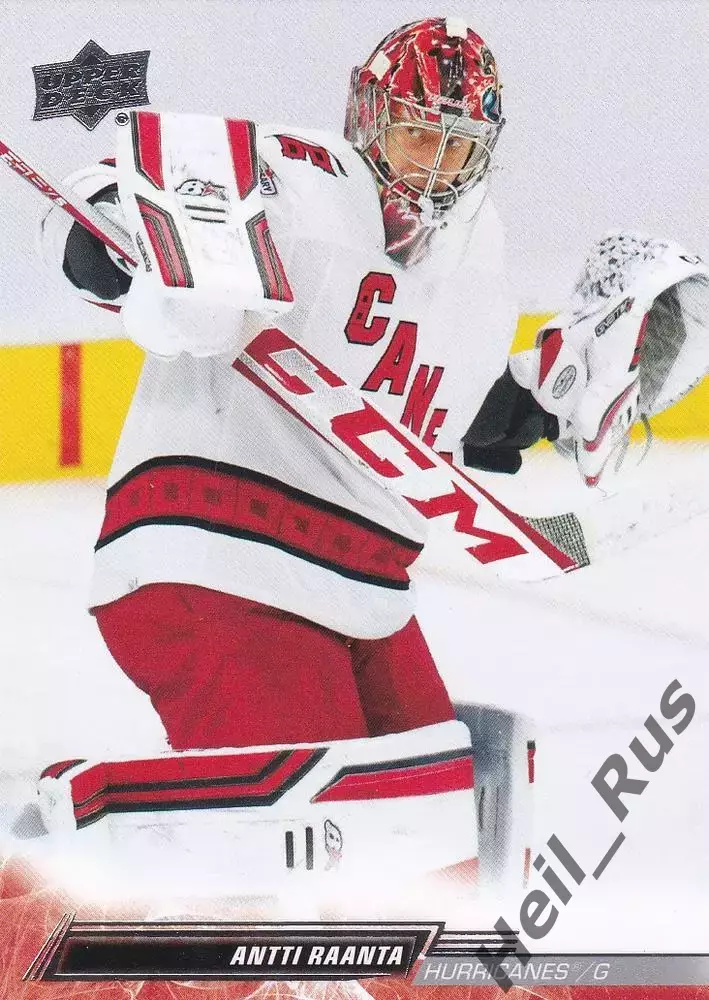 Хоккей. Карточка Antti Raanta/Антти Раанта Carolina Hurricanes/Каролина НХЛ/NHL