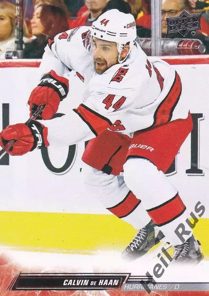 Карточка Calvin de Haan/Кэлвин Де Хаан (Carolina Hurricanes/Каролина) НХЛ/NHL
