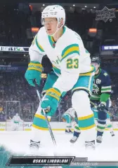 Карточка Oskar Lindblom/Оскар Линдблум (San Jose Sharks/Сан-Хосе Шаркс) НХЛ/NHL