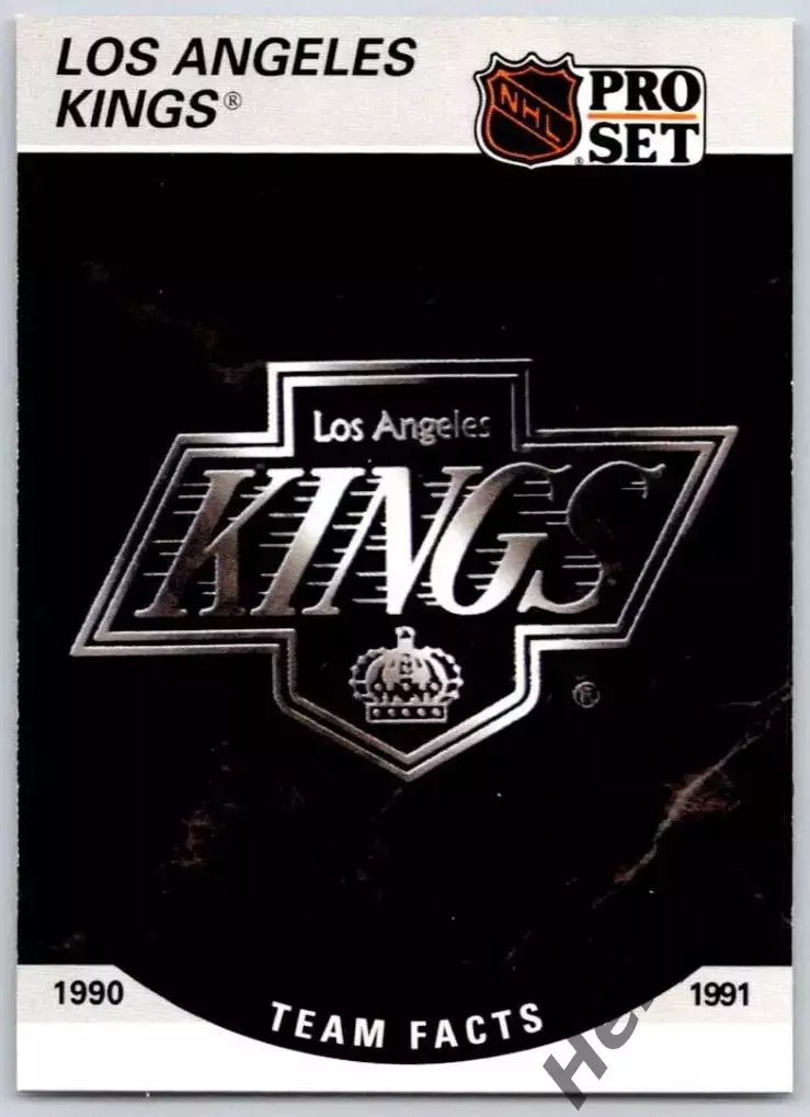Хоккей. Карточка Логотип/Эмблема Los Angeles Kings/Лос-Анджелес Кингз НХЛ/NHL