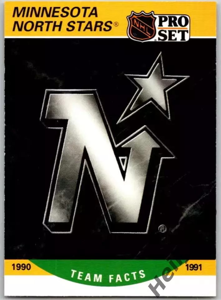 Карточка Логотип/Эмблема Minnesota North Stars/Миннесота Норт Старз НХЛ/NHL