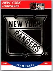 Хоккей. Карточка Логотип/Эмблема New York Rangers/Нью Йорк Рейнджерс НХЛ/NHL