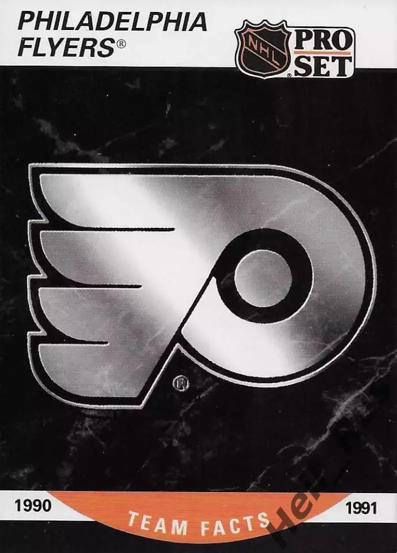 Хоккей. Карточка Логотип/Эмблема Philadelphia Flyers/Филадельфия Флайерз НХЛ/NHL