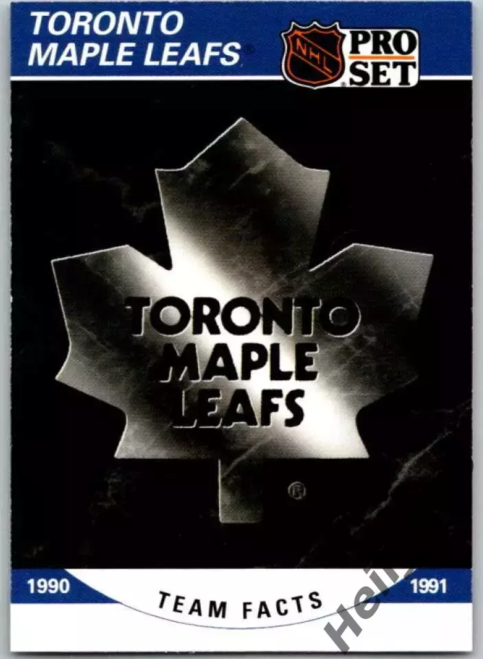 Хоккей. Карточка Логотип/Эмблема Toronto Maple Leafs/Торонто Мейпл Лифс НХЛ/NHL