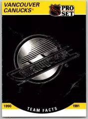 Хоккей. Карточка Логотип/Эмблема Vancouver Canucks/Ванкувер Кэнакс НХЛ/NHL