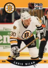 Хоккей. Карточка Chris Nilan/Крис Нилан (Boston Bruins / Бостон Брюинз) НХЛ/NHL