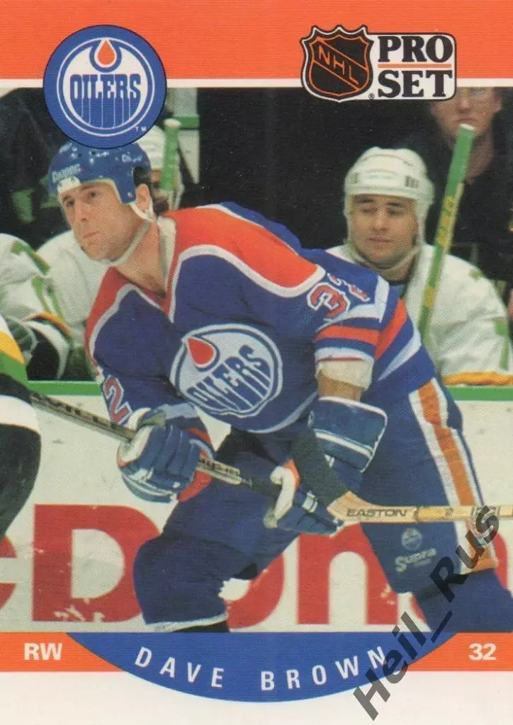 Хоккей. Карточка Dave Brown/Дэйв Браун (Edmonton Oilers/Эдмонтон Ойлерз) НХЛ/NHL
